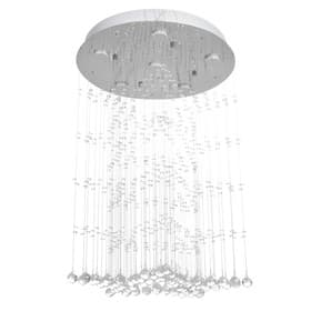 Светильник каскад «Звезда» 6xLED хром 50×50×84 см BayerLux