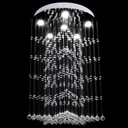 Светильник каскад «Звезда» 6xLED хром 50×50×84 см BayerLux