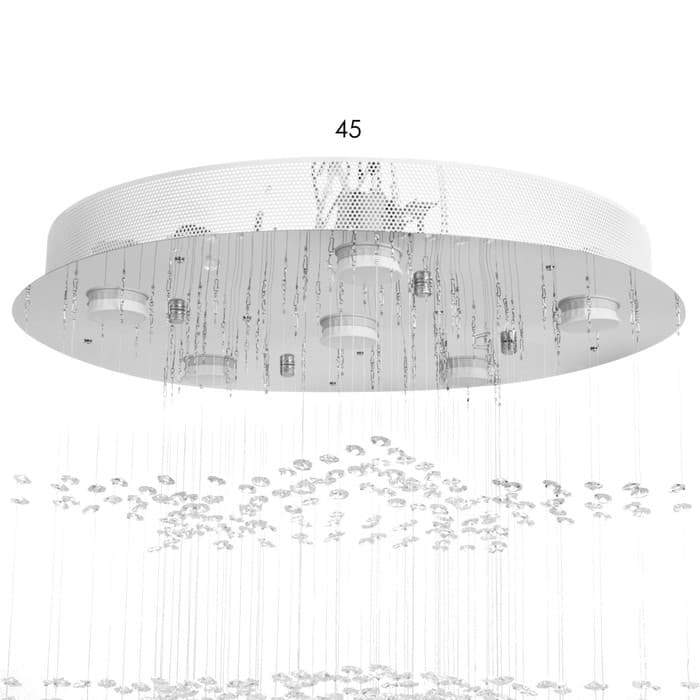 Светильник каскад «Звезда» 6xLED хром 50×50×84 см BayerLux