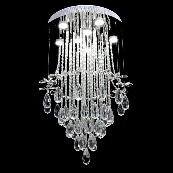 Светильник каскад «Алетта» 7xLED хром 50×50×86 см BayerLux
