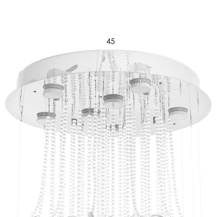 Светильник каскад «Алетта» 7xLED хром 50×50×86 см BayerLux