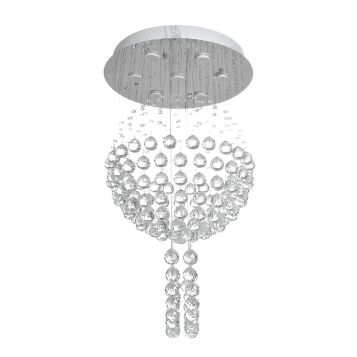 Светильник каскад «Аделисия» 7xLED хром 55×55×93 см BayerLux