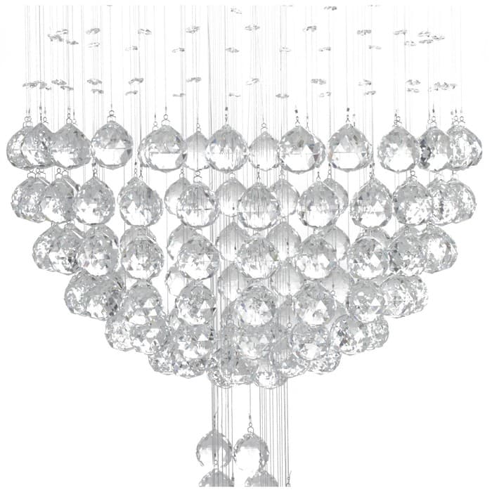 Светильник каскад «Аделисия» 7xLED хром 55×55×93 см BayerLux
