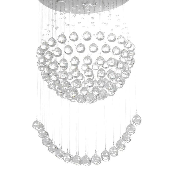 Светильник каскад «Аделисия» 7xLED хром 55×55×93 см BayerLux
