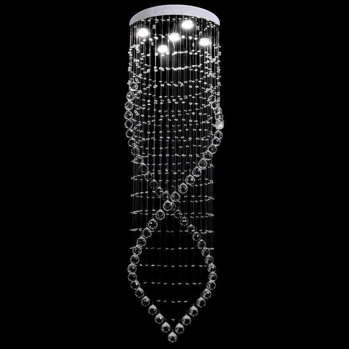 Светильник каскад «Лайма» 5xLED хром 60×60×150 см BayerLux