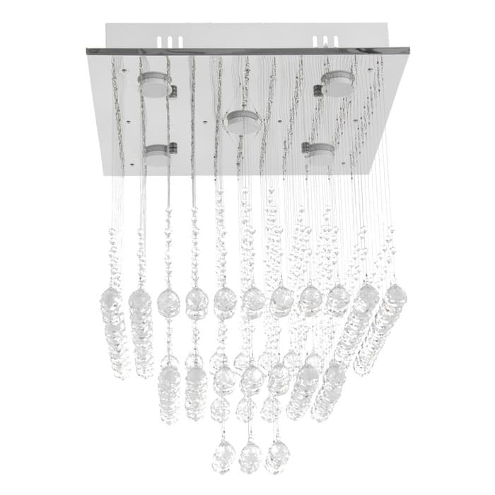 Светильник каскад «Ловелла» 5xLED хром 48×48×60 см BayerLux