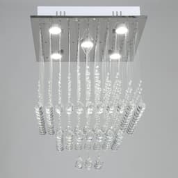 Светильник каскад «Ловелла» 5xLED хром 48×48×60 см BayerLux