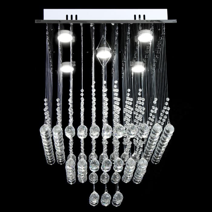 Светильник каскад «Ловелла» 5xLED хром 48×48×60 см BayerLux