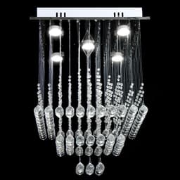 Светильник каскад «Ловелла» 5xLED хром 48×48×60 см BayerLux