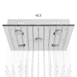 Светильник каскад «Ловелла» 5xLED хром 48×48×60 см BayerLux