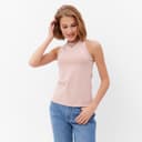 Майка женская MINAKU: Basic line, размер 48, пудровый