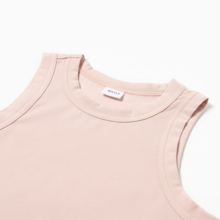 Майка женская MINAKU: Basic line, размер 48, пудровый