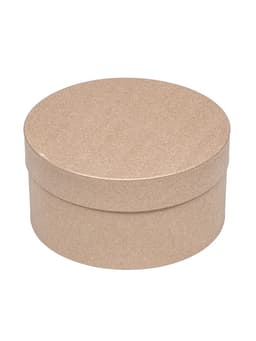 Коробка подарочная круглая, шляпная, крафт, 25×12 см