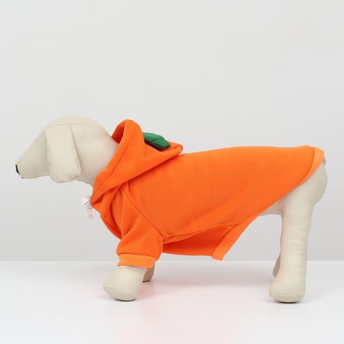 Толстовка «Любимая морковка», размер L, ДС 35, ОГ 50 см, оранжевая