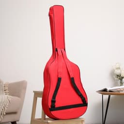 Чехол для гитары Music Life, премиум, красный, 106×43×12 см
