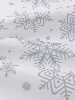 Кухонный набор «Доляна. Снежинки»: прихватка 17×17 см, варежка 26×16 см, фартук 70×80 см, серебристый