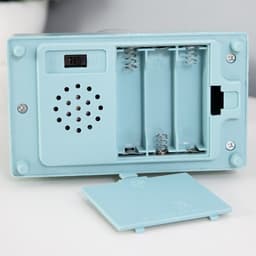 Фигурка светящаяся RISALUX «Снежный шар», музыкальный, 5×LED, от батареек 3×ААА, голубой, 6.5×11×21 см