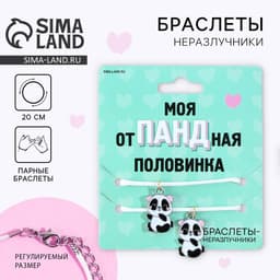 Браслеты неразлучники «Отпадная половинка», 2 шт., длина 25 см