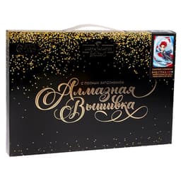 Алмазная мозаика с полным заполнением на холсте «Самурай с клинком»‎, 20×30 см