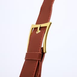 Сумка женская багет на молнии, 32×14×22 см, коричневая