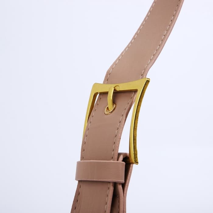 Сумка женская багет на молнии, 32×14×22 см, бежевая