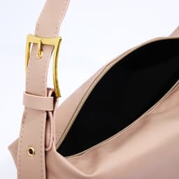 Сумка женская багет на молнии, 32×14×22 см, бежевая