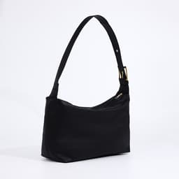 Сумка женская багет на молнии, 32×14×22 см, чёрная