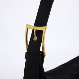 Сумка женская багет на молнии, 32×14×22 см, чёрная