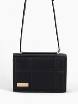 Сумка женская мессенджер на магнитах, 19×5×13 см, чёрная