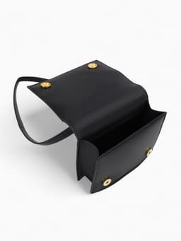 Сумка женская мессенджер на магнитах, 19×5×13 см, чёрная