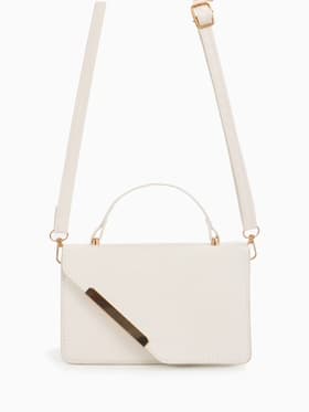 Сумка женская мессенджер на магнитах, 19×7.5×11.5 см, белая