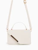 Сумка женская мессенджер на магнитах, 19×7.5×11.5 см, белая