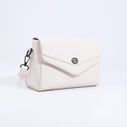 Сумка женская мессенджер на магните, 24×10×15 см, белая