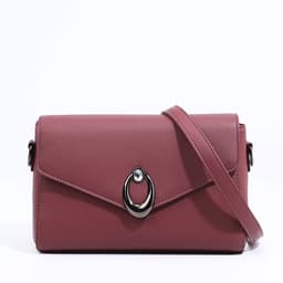 Сумка женская мессенджер на магните, 24×10×15 см, однотонная, розовая