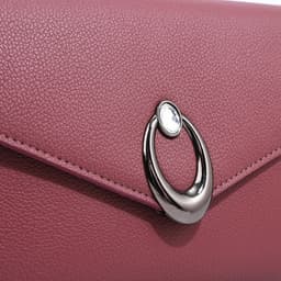 Сумка женская мессенджер на магните, 24×10×15 см, однотонная, розовая