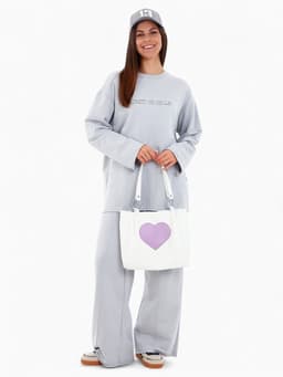 Сумка - шоппер женская на магнитной кнопке, 30×9×25 см, белая