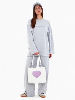 Сумка - шоппер женская на магнитной кнопке, 30×9×25 см, белая