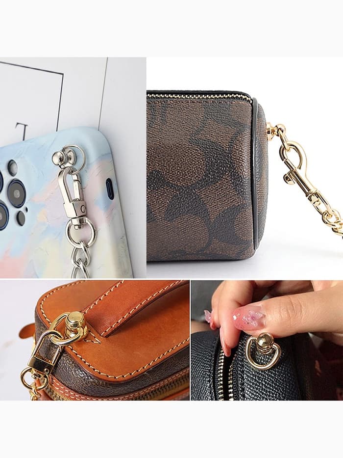 Кобурный винт d=6/8×9 мм, с кольцом d=10 мм, 4 шт., цвет золотой