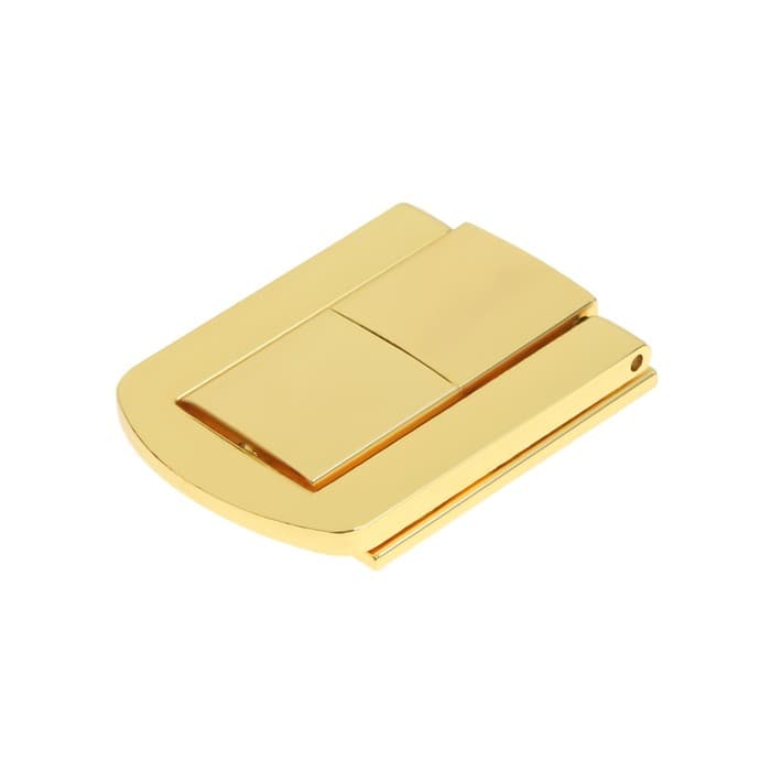 Замок-защелка на ящик ZM01, 4.3×3.2 см, цвет золото