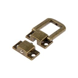 Замок-защелка на ящик ZM01, 2.5×2 см, цвет бронза