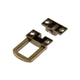 Замок-защелка на ящик ZM01, 2.5×2 см, цвет бронза