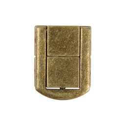 Замок-защелка на ящик ZM01, 3.2×2.5 см, цвет бронза