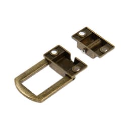 Замок-защелка на ящик ZM01, 3.2×2.5 см, цвет бронза