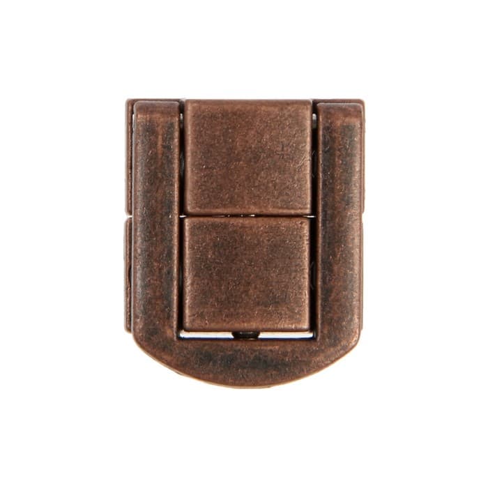 Замок-защелка на ящик ZM01, 2.5×2 см, цвет медь