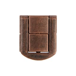 Замок-защелка на ящик ZM01, 2.5×2 см, цвет медь