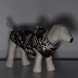 Куртка для собак со шлейкой, размер 5XL, камуфляжная