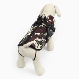 Куртка для собак со шлейкой, размер 5XL, камуфляжная