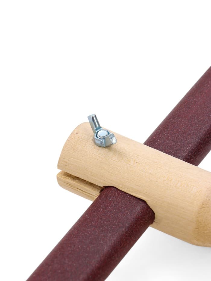 Косовище металлическое, 150×3×2 см, две ручки, крепление барашек, цвет МИКС