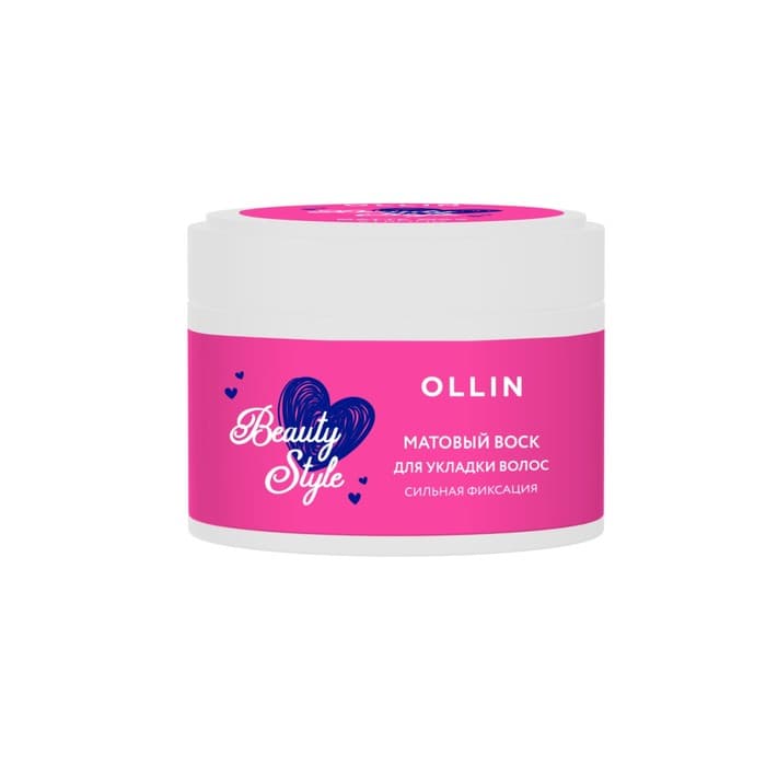 Воск для укладки волос матовый Ollin Professional Beauty Style, сильная фиксация, 50 г