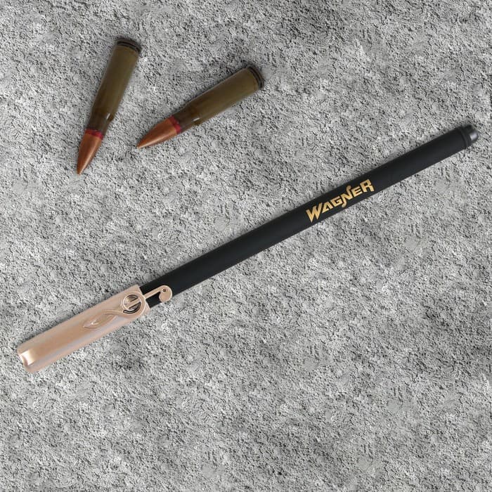 Ручка шариковая синяя паста сувенирная с колпачком «Вагнер», пластик, пишущий узел 0.7 мм